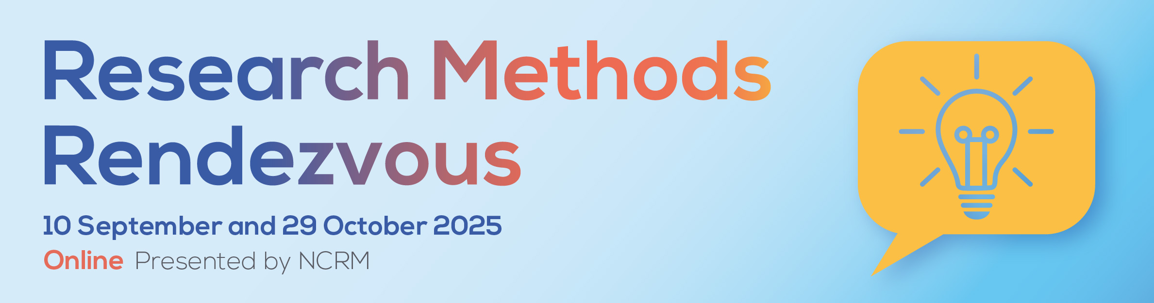 The logo of the Research Methods Rendezvous